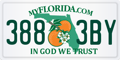 FL license plate 3883BY