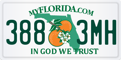 FL license plate 3883MH