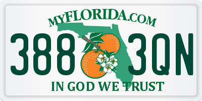 FL license plate 3883QN