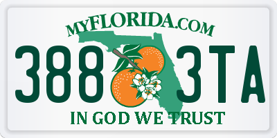 FL license plate 3883TA