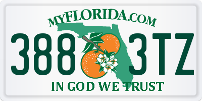 FL license plate 3883TZ