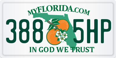 FL license plate 3885HP
