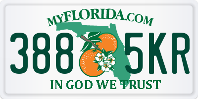 FL license plate 3885KR
