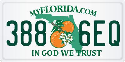 FL license plate 3886EQ