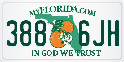 FL license plate 3886JH