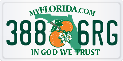 FL license plate 3886RG