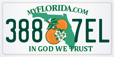 FL license plate 3887EL
