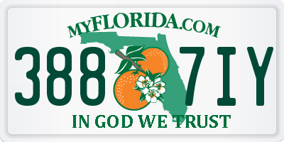 FL license plate 3887IY