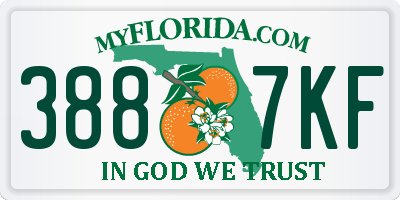 FL license plate 3887KF