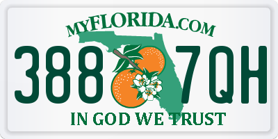 FL license plate 3887QH