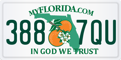 FL license plate 3887QU