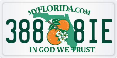 FL license plate 3888IE