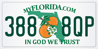 FL license plate 3888QP