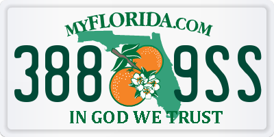 FL license plate 3889SS