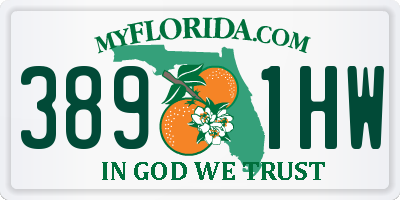 FL license plate 3891HW