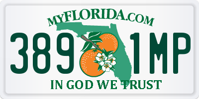 FL license plate 3891MP