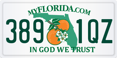 FL license plate 3891QZ