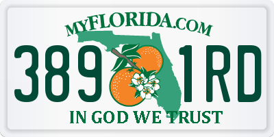 FL license plate 3891RD