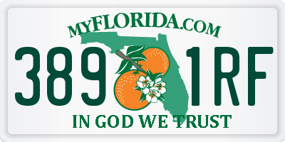 FL license plate 3891RF