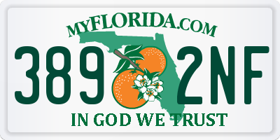 FL license plate 3892NF