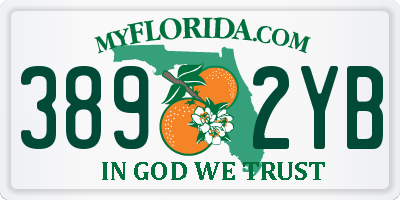 FL license plate 3892YB