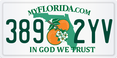 FL license plate 3892YV