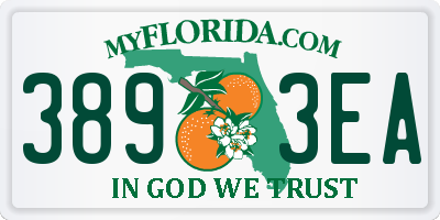 FL license plate 3893EA