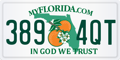 FL license plate 3894QT