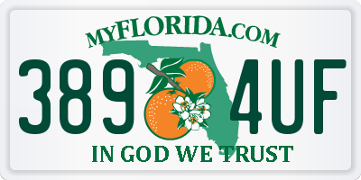 FL license plate 3894UF