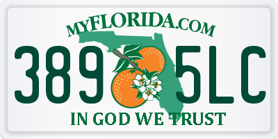FL license plate 3895LC