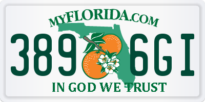 FL license plate 3896GI