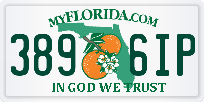 FL license plate 3896IP