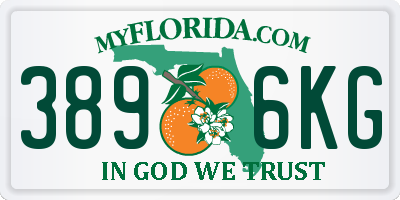 FL license plate 3896KG
