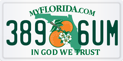 FL license plate 3896UM