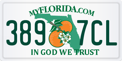FL license plate 3897CL