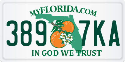 FL license plate 3897KA