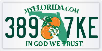 FL license plate 3897KE