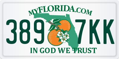 FL license plate 3897KK