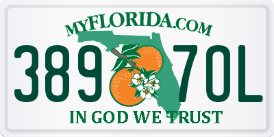 FL license plate 3897OL