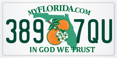 FL license plate 3897QU
