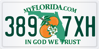 FL license plate 3897XH