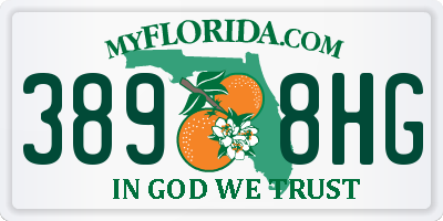 FL license plate 3898HG