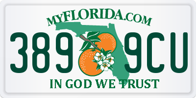 FL license plate 3899CU