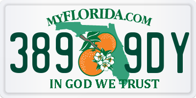 FL license plate 3899DY
