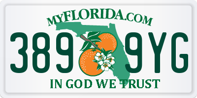 FL license plate 3899YG
