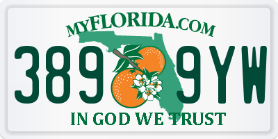 FL license plate 3899YW
