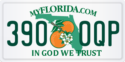 FL license plate 3900QP