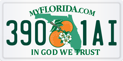 FL license plate 3901AI