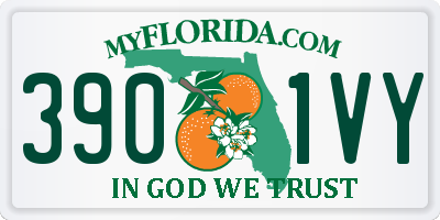 FL license plate 3901VY