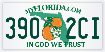 FL license plate 3902CI